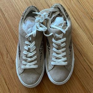 Madewell Sidewalk Sneaker Glitter Sz 9